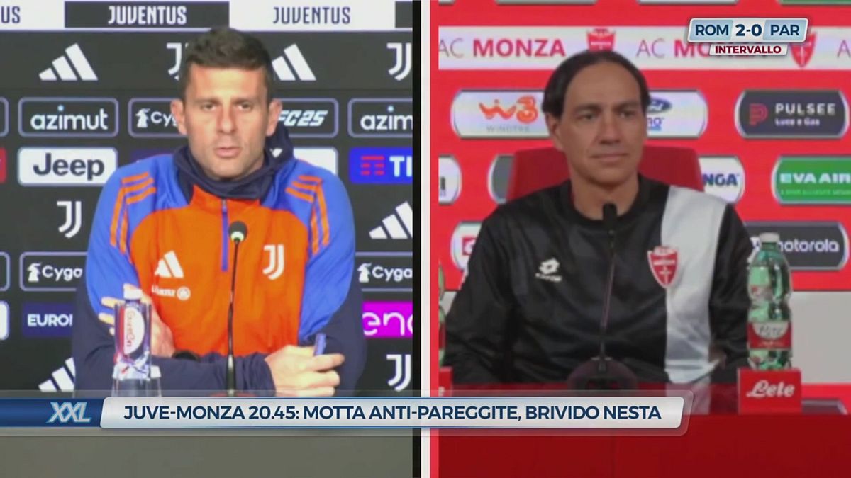 Juve-Monza 20.45: Motta anti-pareggite, brivido Nesta