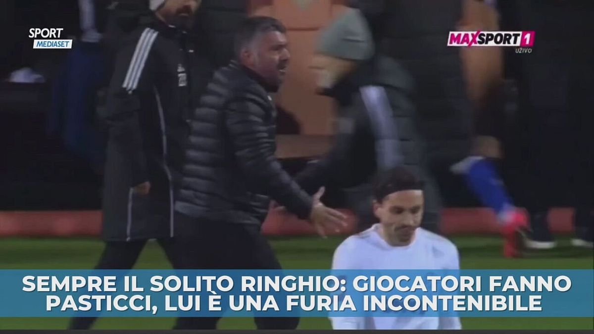 Gattuso, che botte ai giocatori