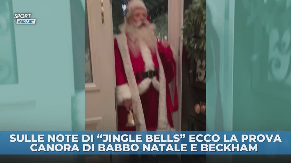 Beckham e Santa Klaus cantano insieme