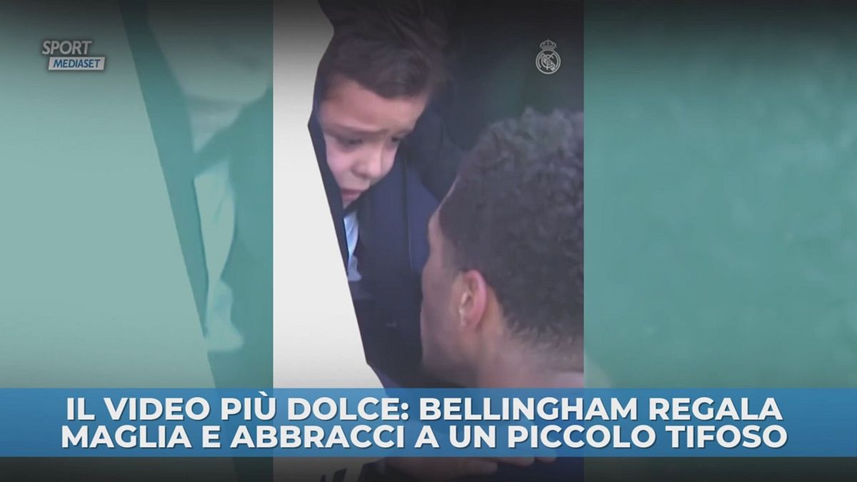 Bellingham, che dolcezza con un tifoso