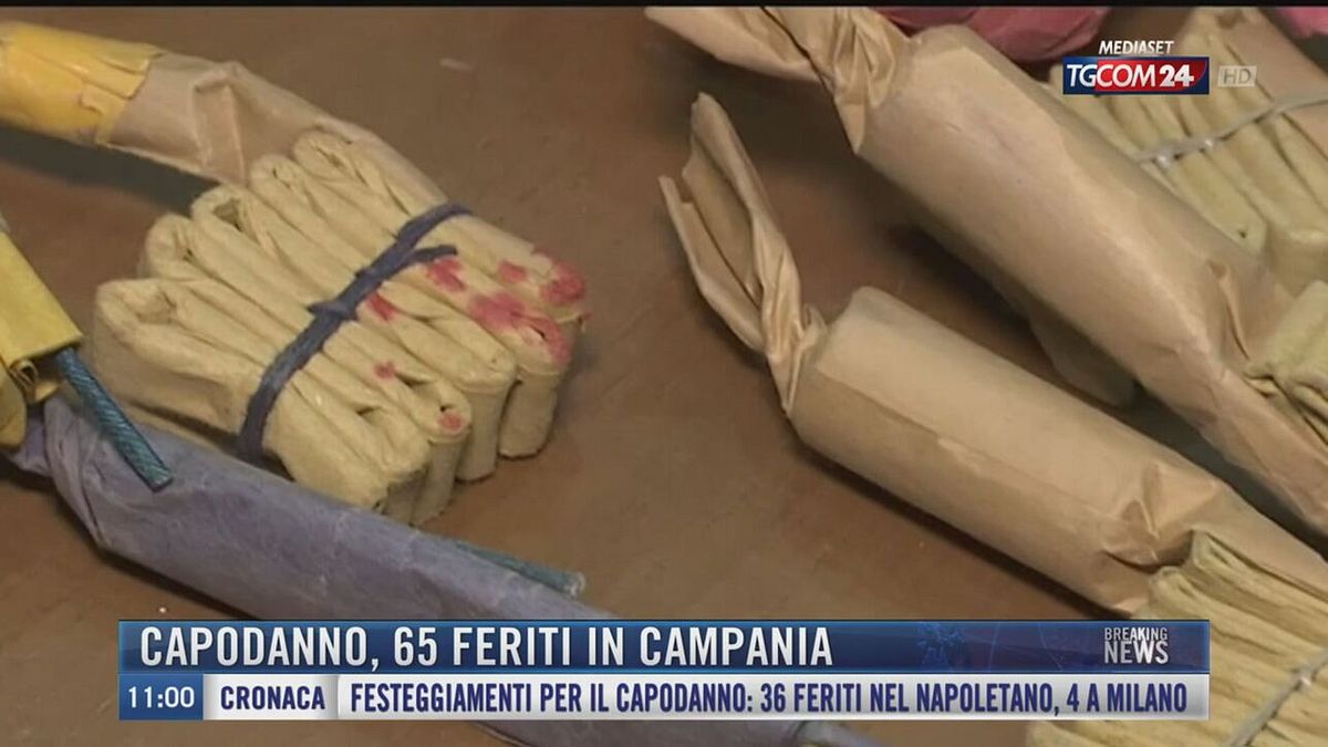 Breaking News delle 11.00 | Capodanno, 65 feriti in Campania