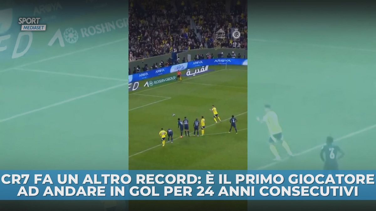 Ennesimo record di Cristiano Ronaldo: il gol da 24 anni consecutivi