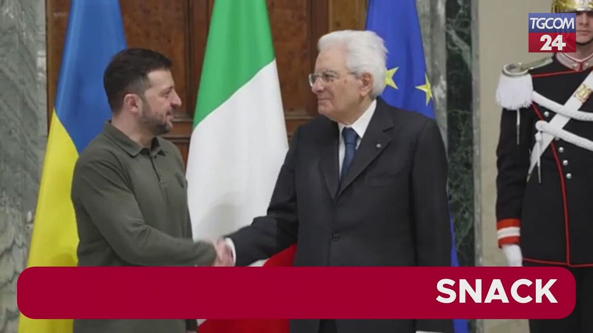 Ucraina, Mattarella riceve Zelensky al Quirinale