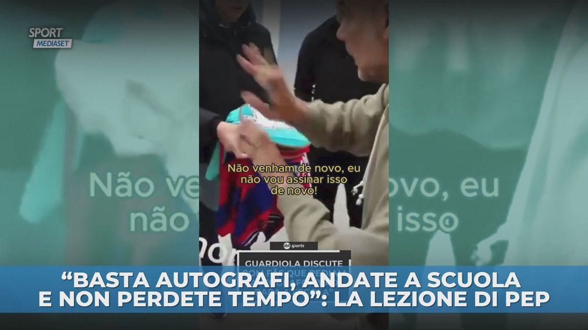 "Andate a scuola, niente autografi"