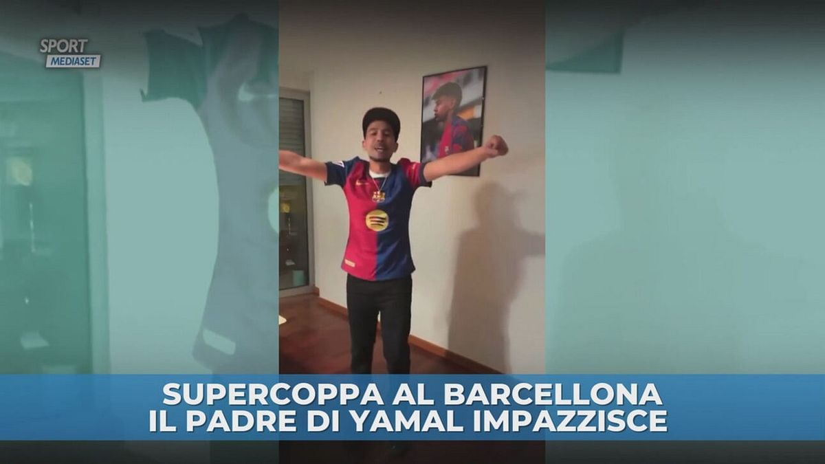 Supercoppa al Barca, papà Yamal impazzito