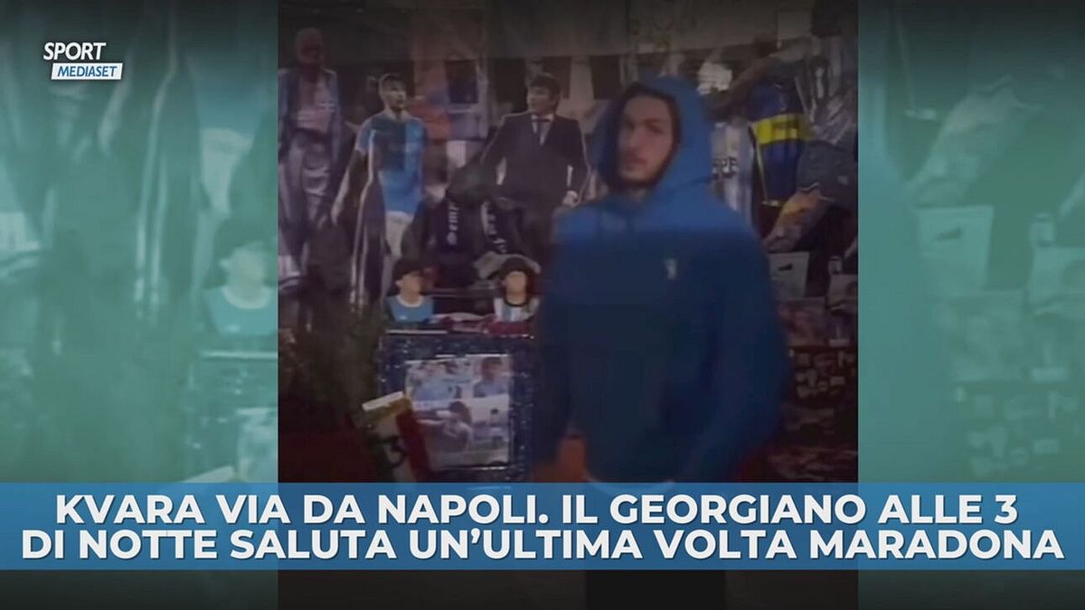 L'ultimo saluto di Kvaratskhelia a Napoli