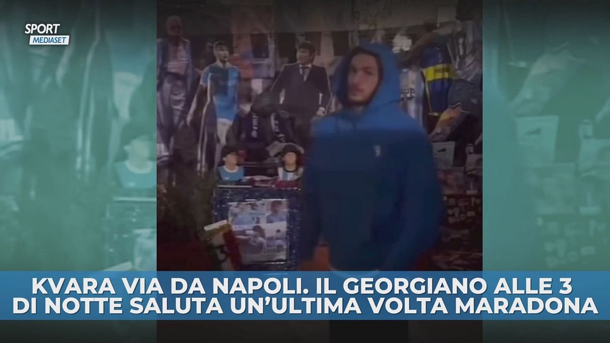 L'ultimo saluto di Kvaratskhelia a Napoli