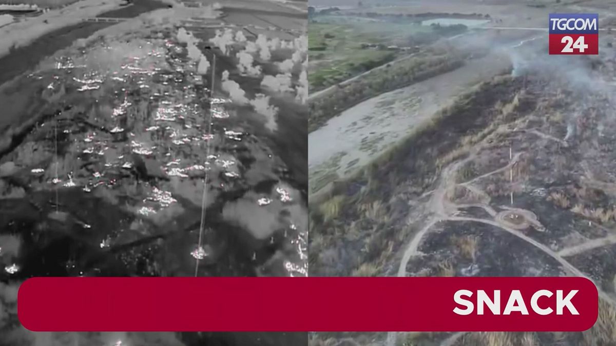 Incendi a Ventura, un video a infrarossi mostra le sacche di calore ancora presenti