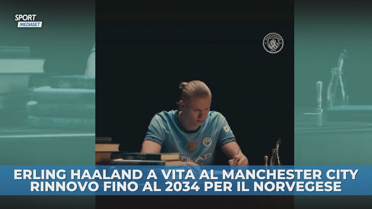 Haaland rinnova a vita col Manchester City