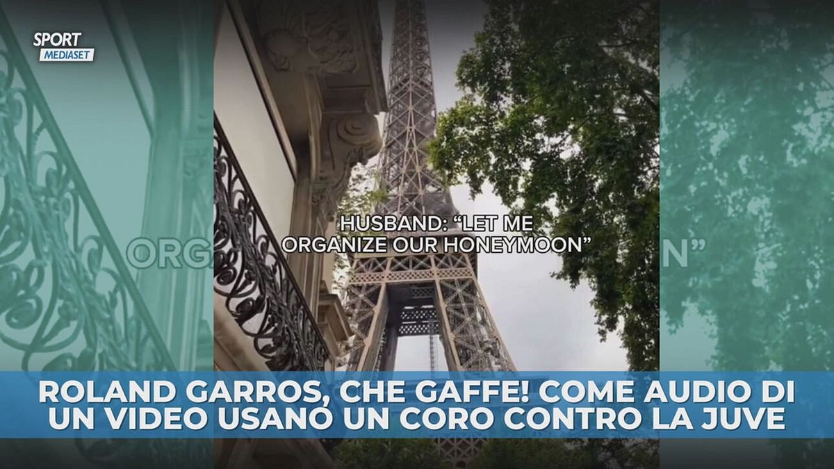 Roland Garros, video con audio contro...la Juve!