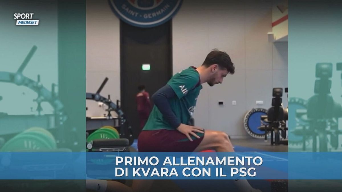 Kvara già in campo a Parigi: il primo allenamento con il PSG