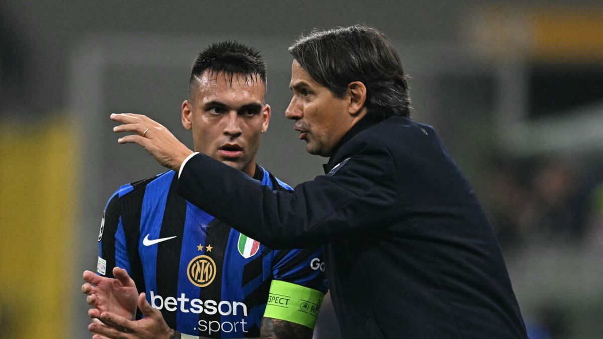 Lautaro Martinez e Simone Inzaghi