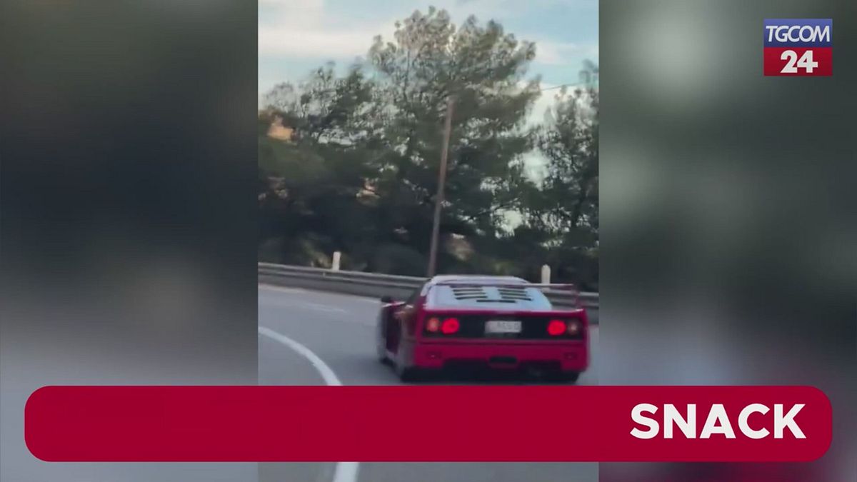 Monaco, il video dello schianto della Ferrari F40 di Lando Norris