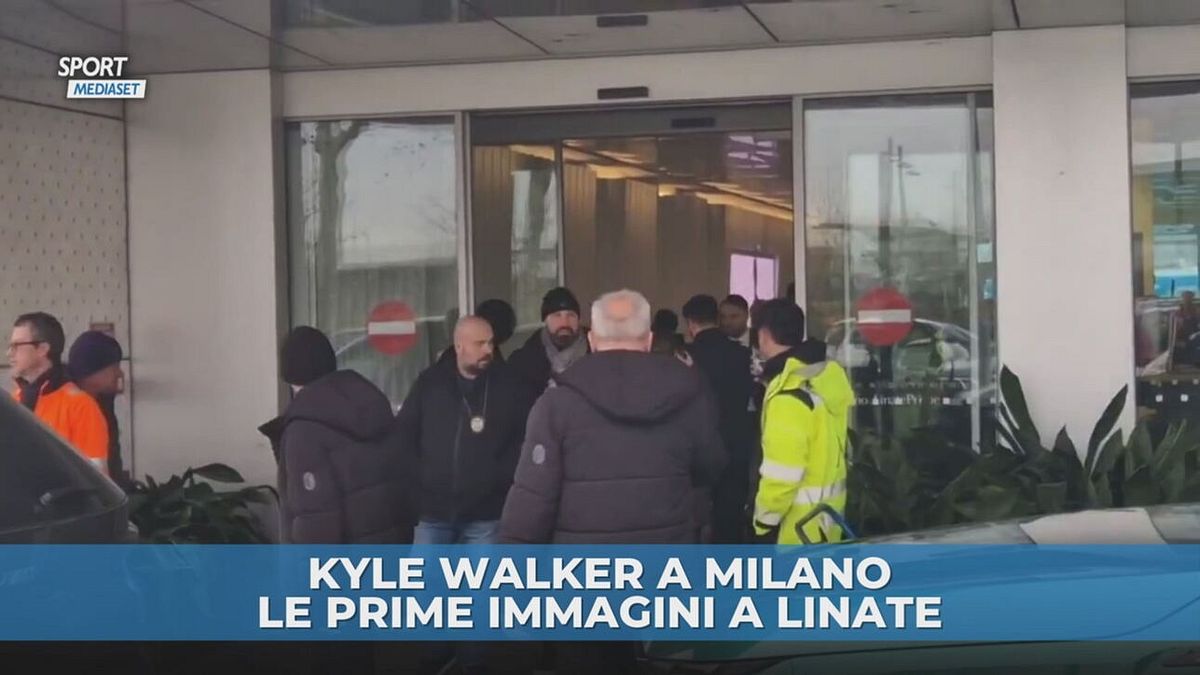 Kyle Walker a Milano: prime immagini