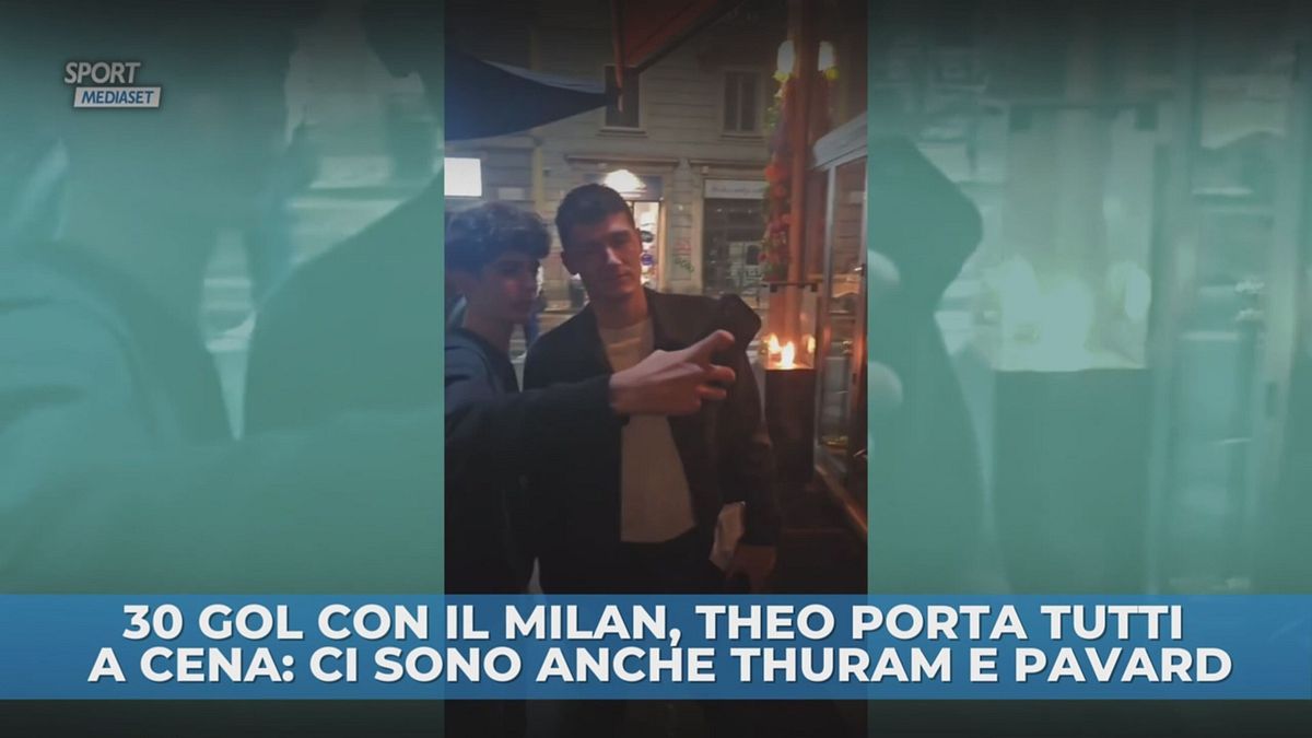 Theo porta tutti a cena, anche due Inter