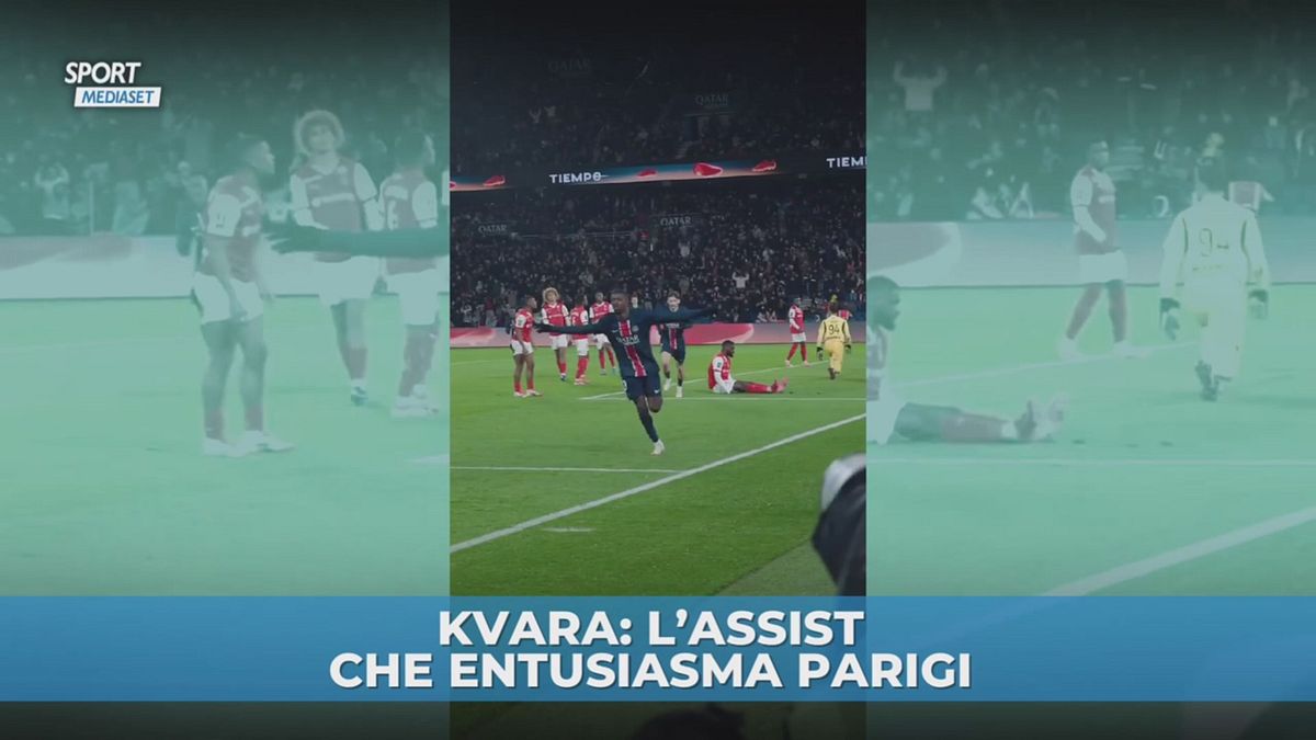 Kvara, l'assist che entusiasma Parigi