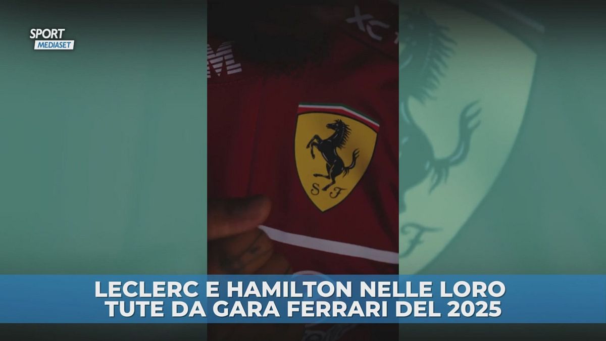 Leclerc e Hamilton indossano le tute da gara Ferrari 2025