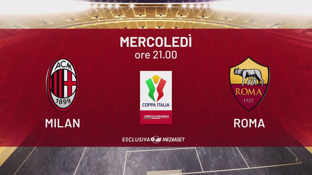 Milan-Roma: mercoledì 5 febbraio alle 21.00