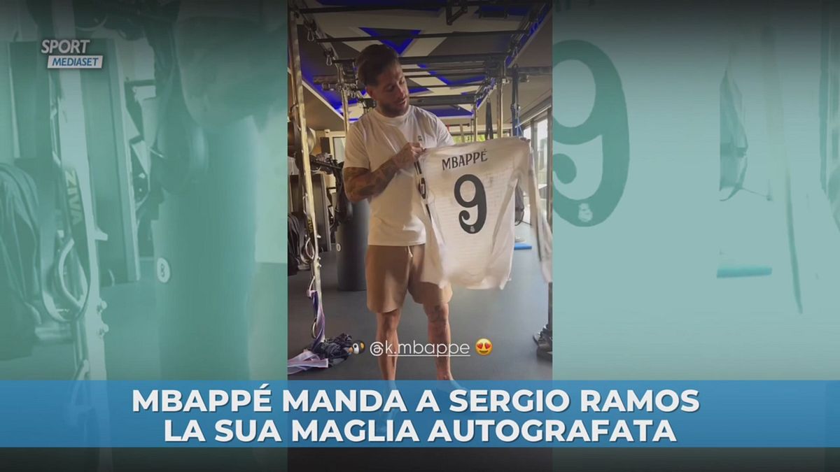 Regalo per Sergio Ramos da parte di Mbappé