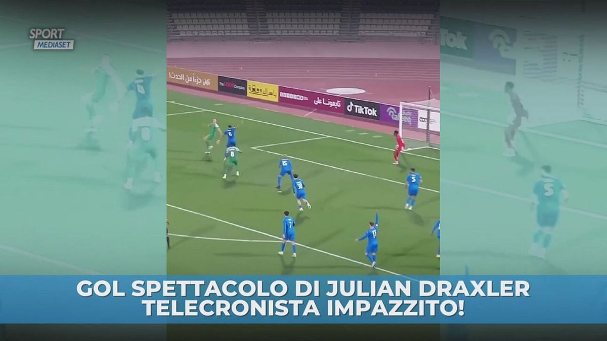 Gol spettacolo di Julian Draxler. Telecronista impazzito!