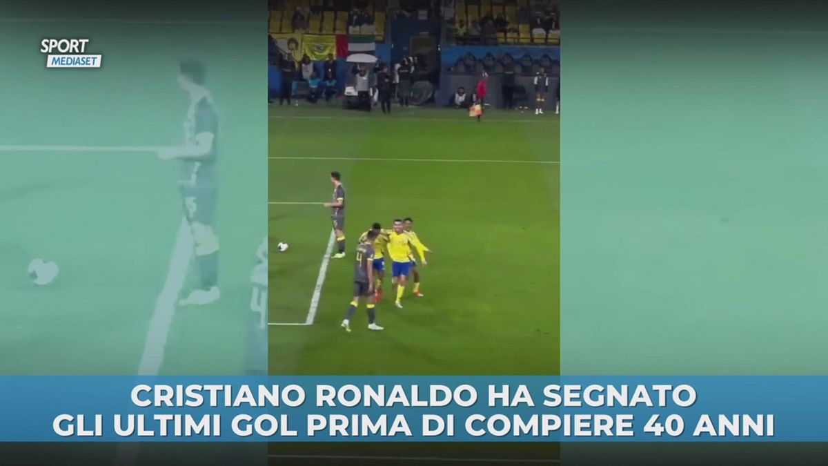 Cristiano Ronaldo ha segnato gli ultimi gol prima di compiere 40 anni