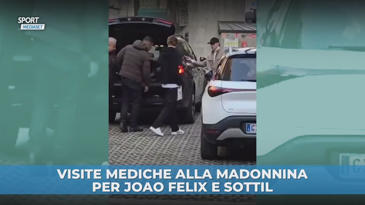 Joao Felix e Sottil arrivano assieme per effettuare le visite mediche