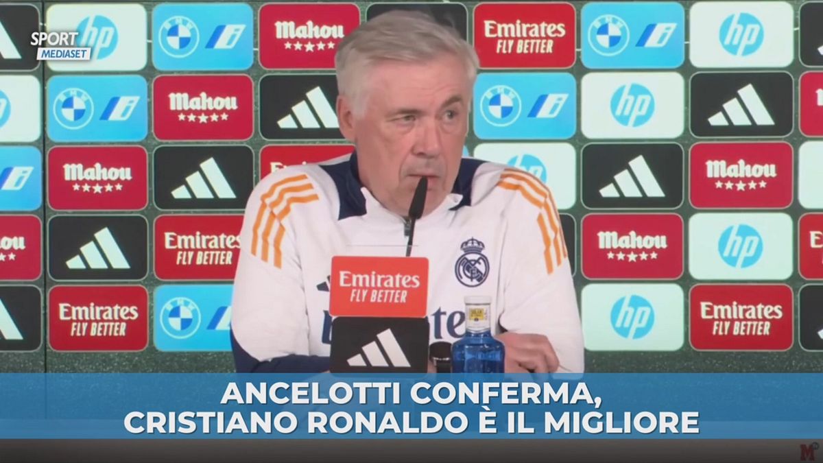 Ancelotti conferma, Cristiano Ronaldo è il migliore