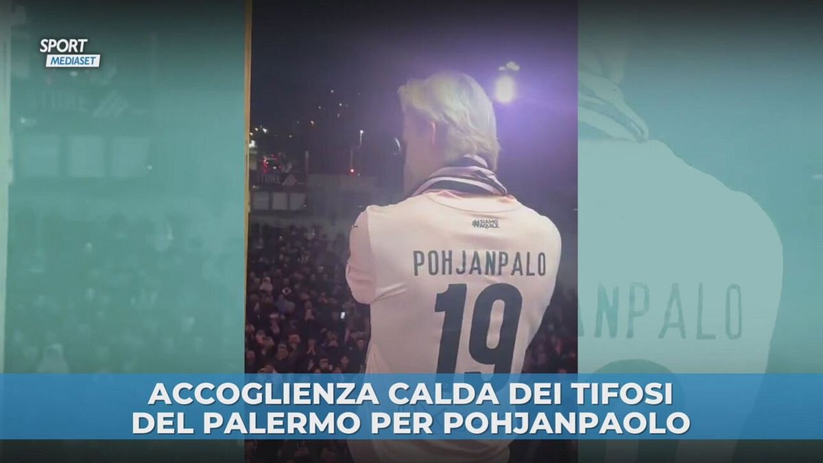 Accoglienza calda dei tifosi del Palermo per Pohjanpalo