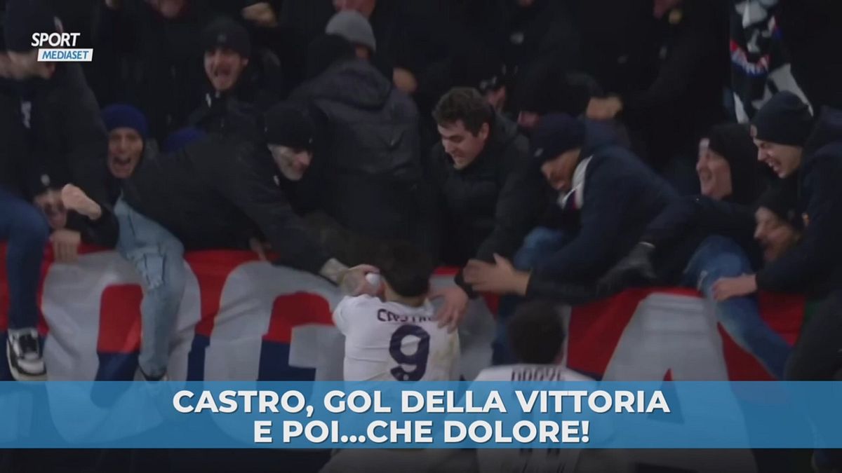 Castro, gol della vittoria e poi...che dolore!