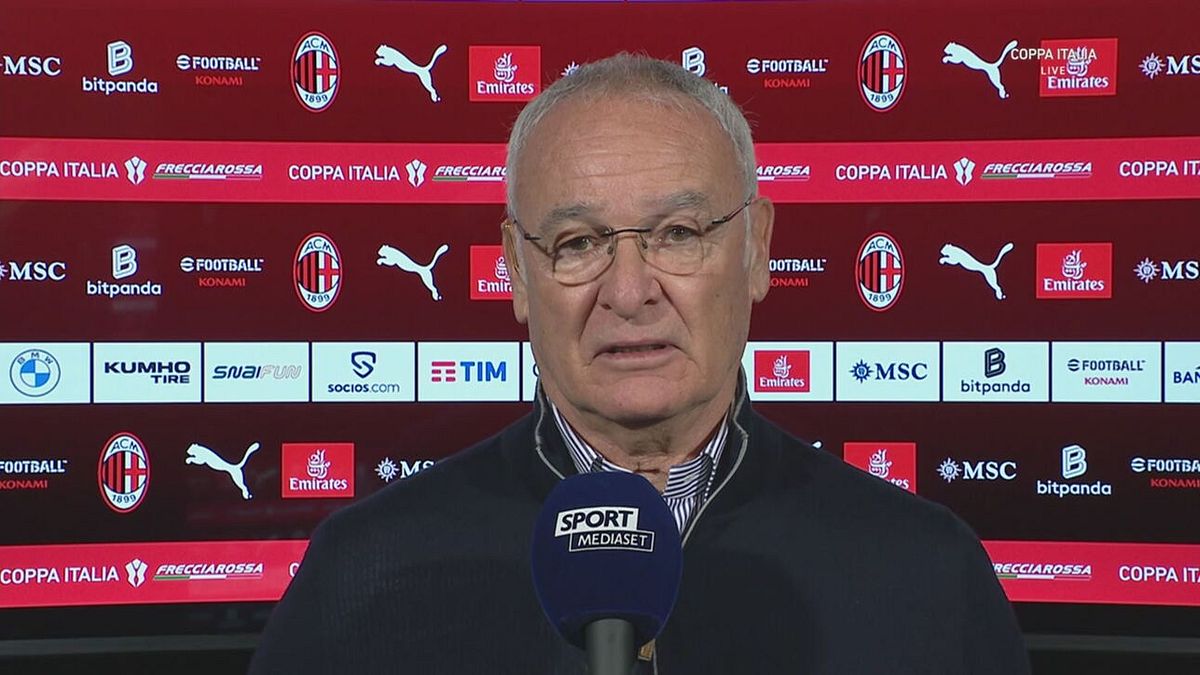 Ranieri: "Complimenti al Milan"