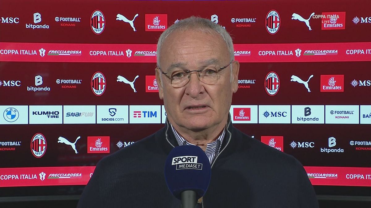 Ranieri: "Complimenti al Milan"