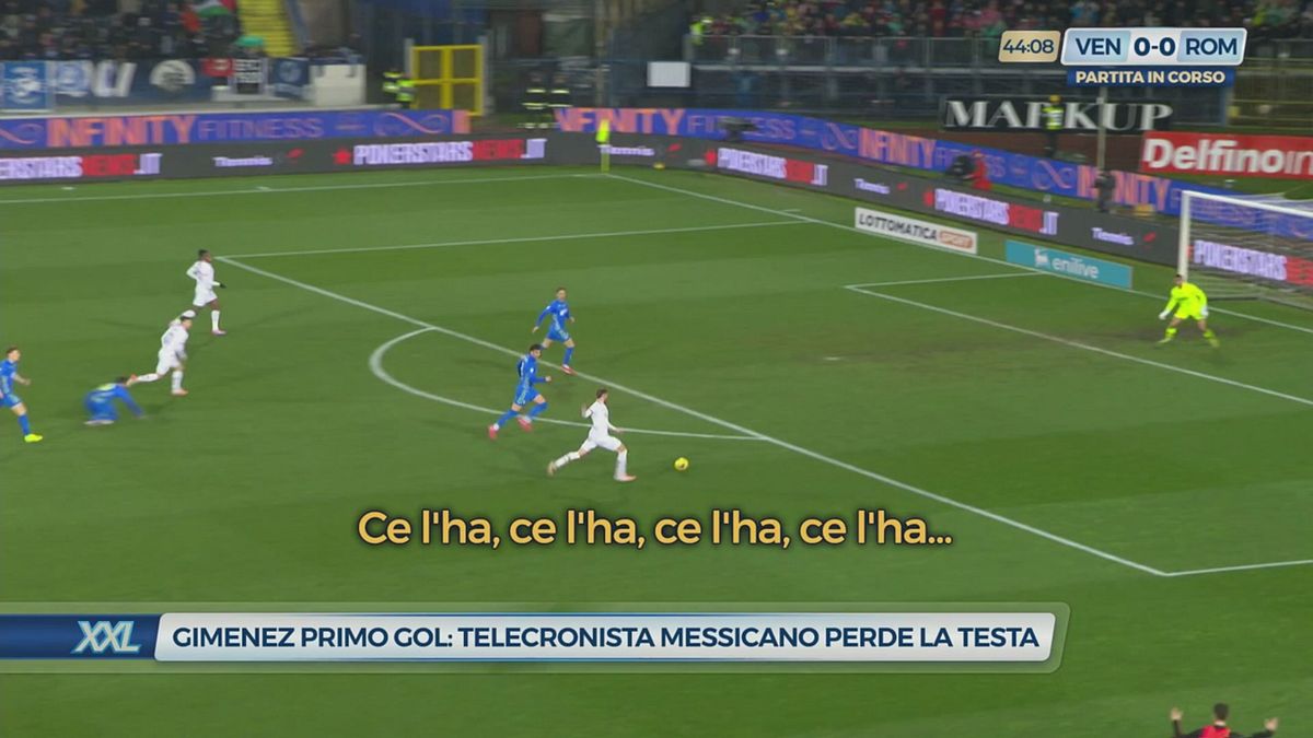 Giménez primo gol: telecronista messicano perde la testa