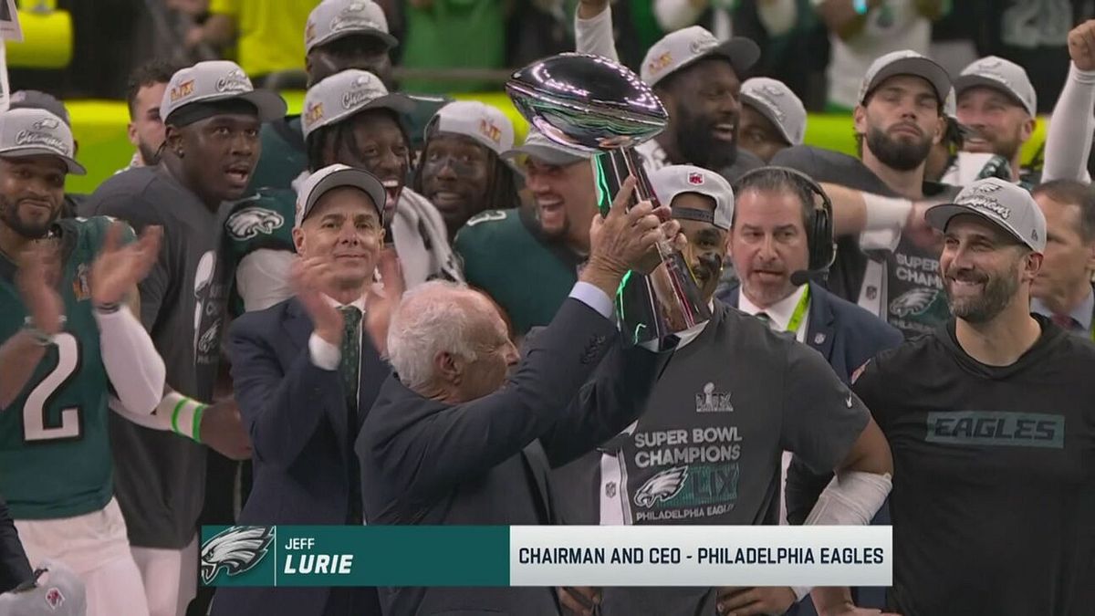 Super Bowl 2025: la premiazione dei Philadelphia Eagles