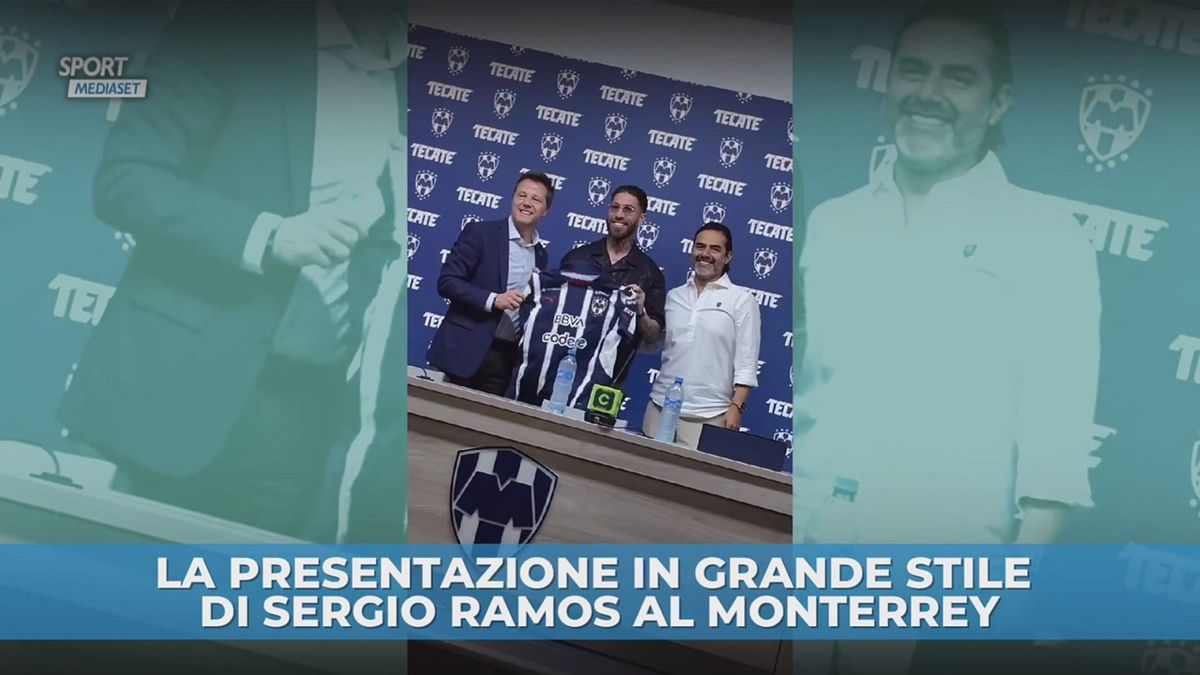 La presentazione in grande stile di Sergio Ramos al Monterrey