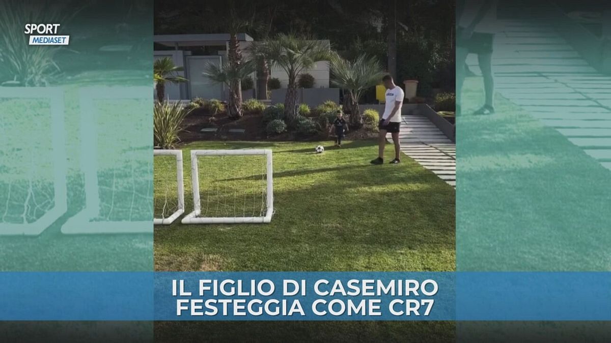 Esultanza come Cristiano Ronaldo in casa di Casemiro: Siuuu!!