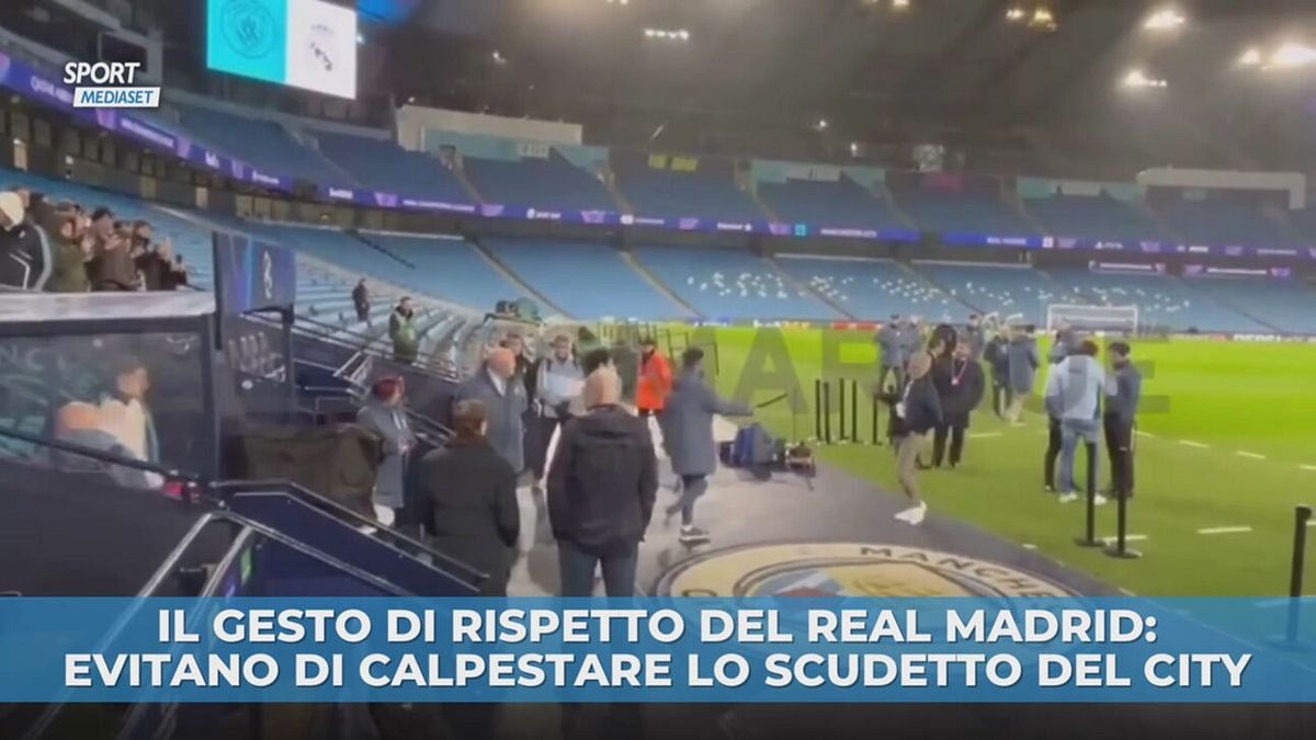 Il gesto di rispetto del Real Madrid verso il Manchester City