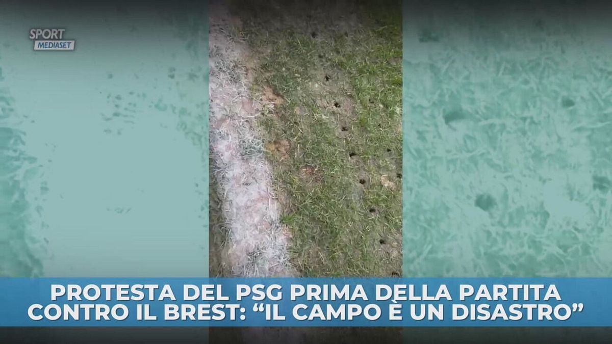 Protesta del PSG prima della partita contro il Brest: "Il campo è un disastro"