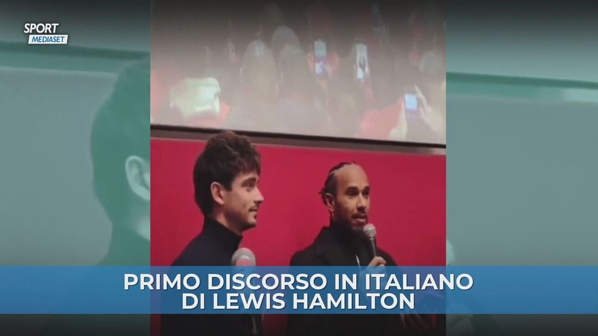 Hamilton, primo discorso in italiano: "È sempre stato un sogno essere qui"