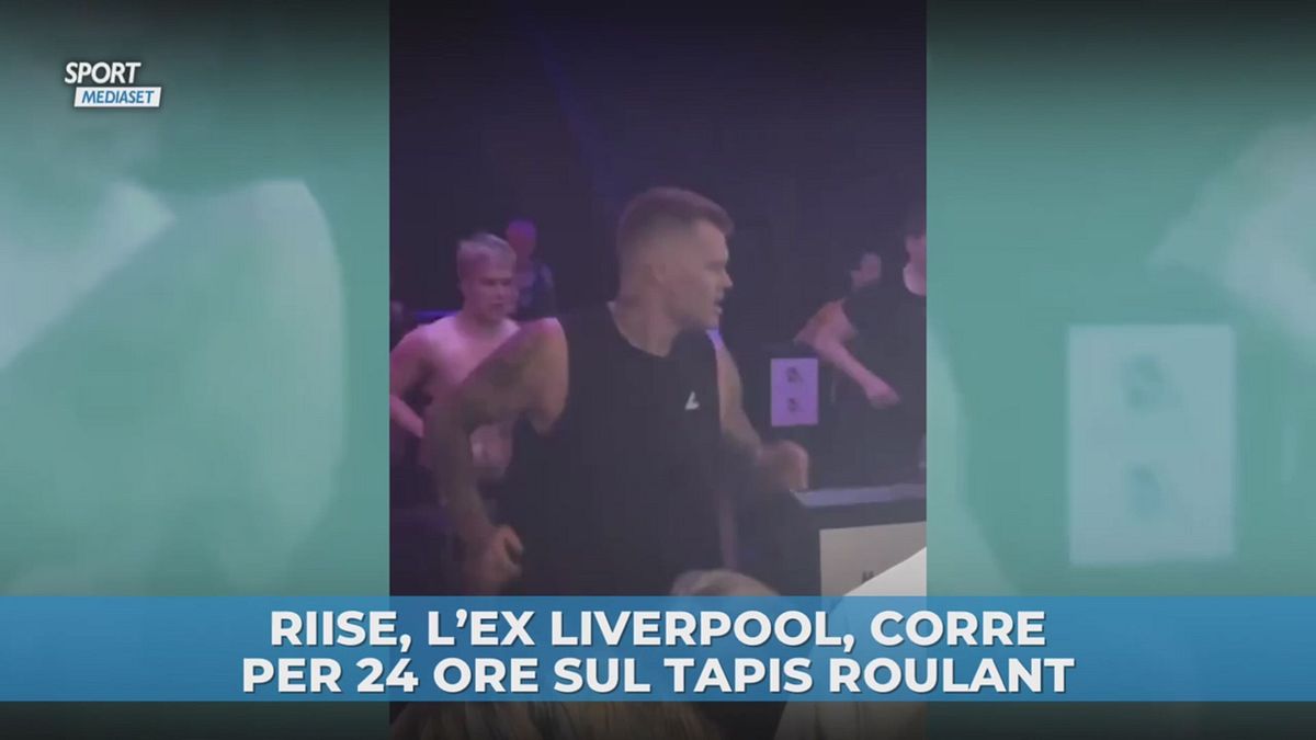 Riise, l'ex Liverpool corre per 24 ore sul tapis roulant