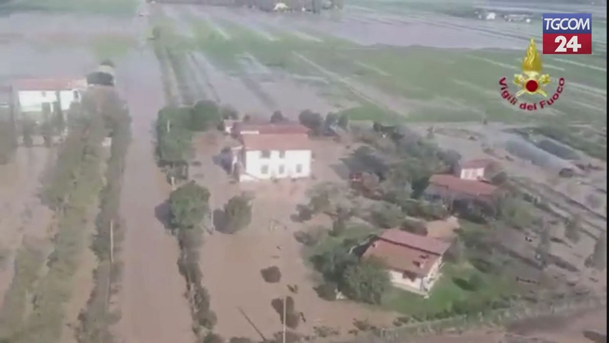 Maltempo, persone isolate a causa degli allagamenti nel Grossetano