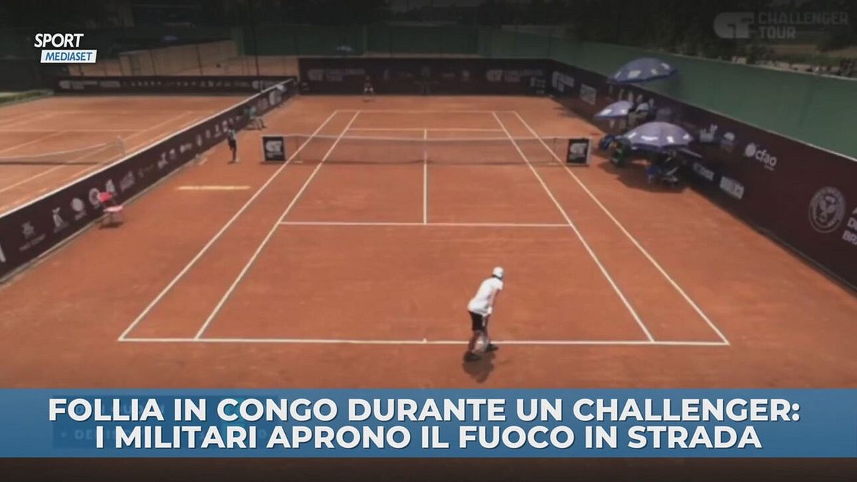 Follia durante un torneo di tennis in Congo!