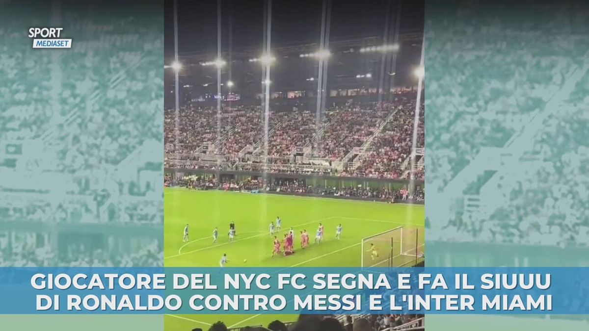 Giocatore del NYC FC segna e fa il siuuu di Ronaldo contro Messi