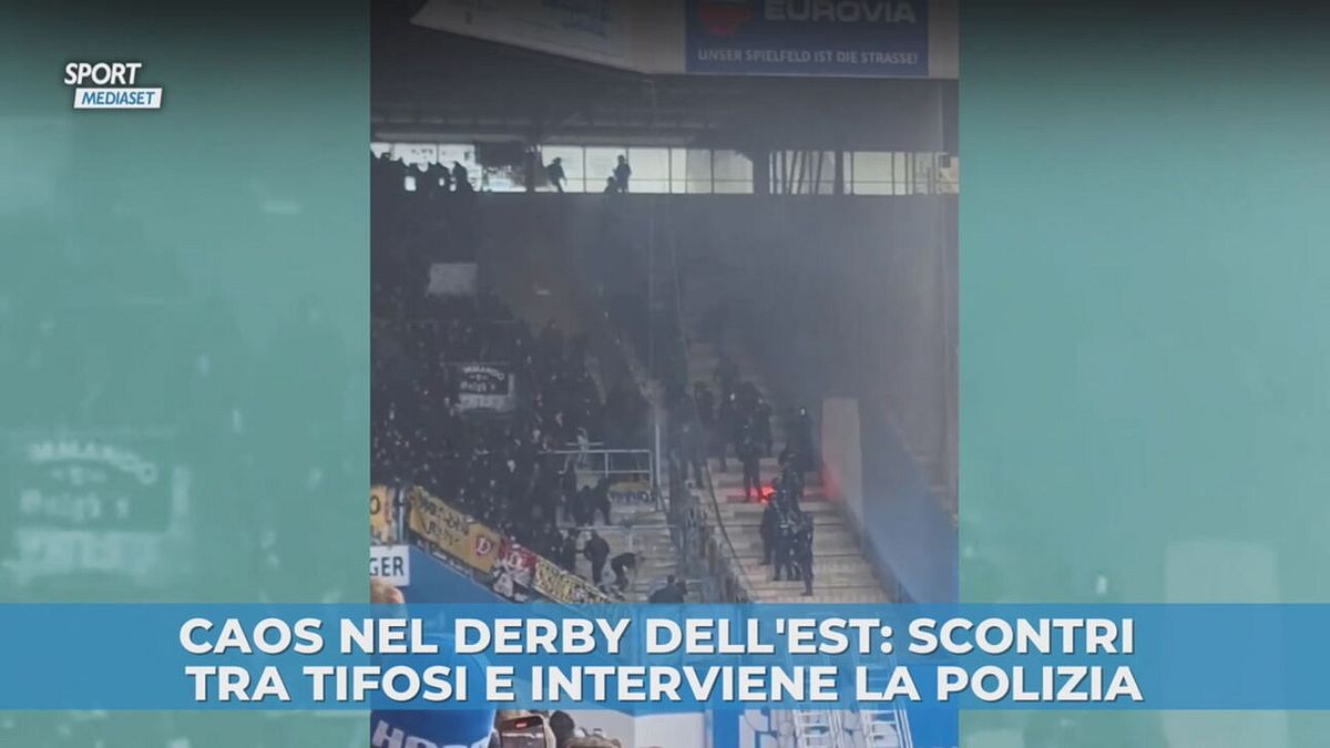 Caos nel derby dell'Est: scontri tra tifosi e interviene la polizia