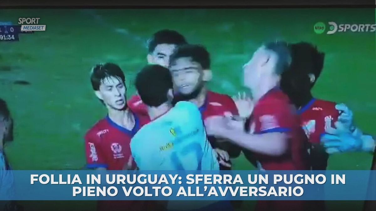 Follia in Uruguay: sferra un pugno in pieno volto all'avversario