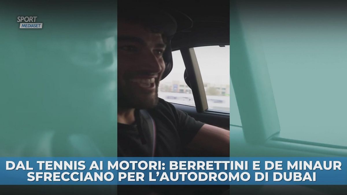 Dal Tennis ai motori: Berrettini e De Minaur sfrecciano per l'autodromo di Dubai