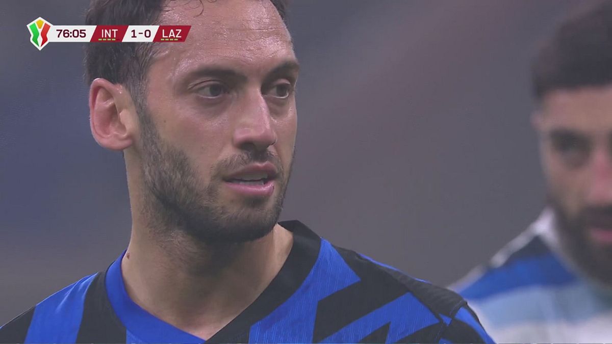 77' | Rigore segnato da Calhanoglu (Inter-Lazio 2-0)