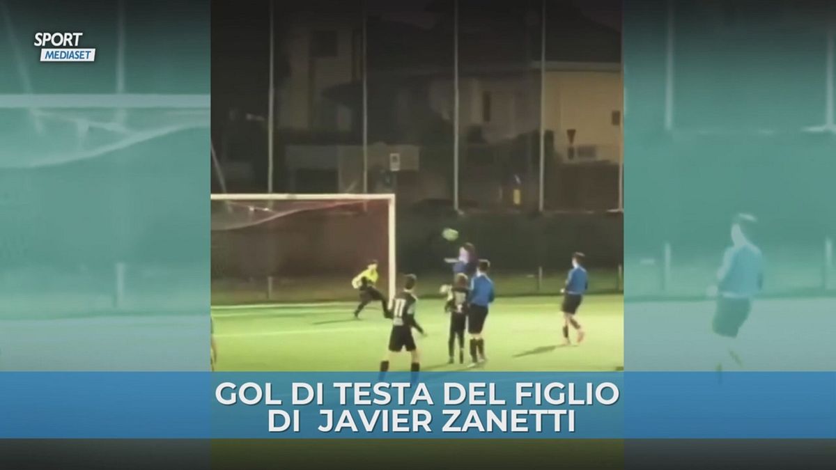 Gran gol di testa di Zanetti Jr