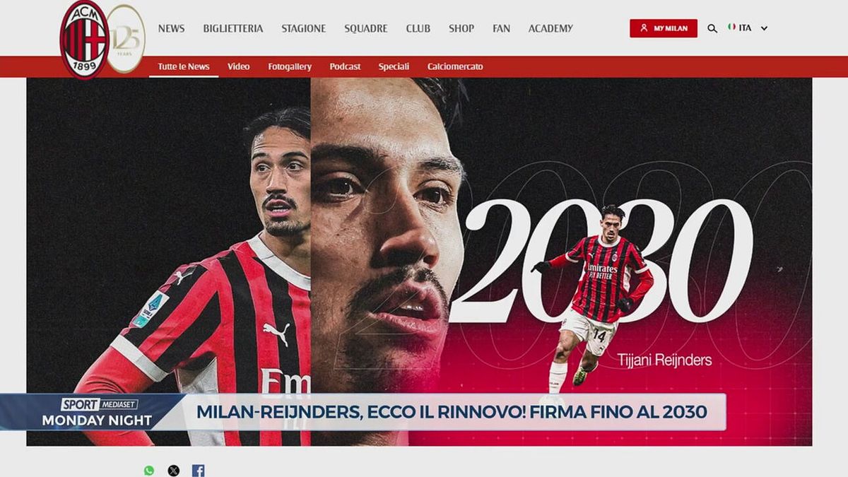 Milan, arriva il rinnovo di Reijnders