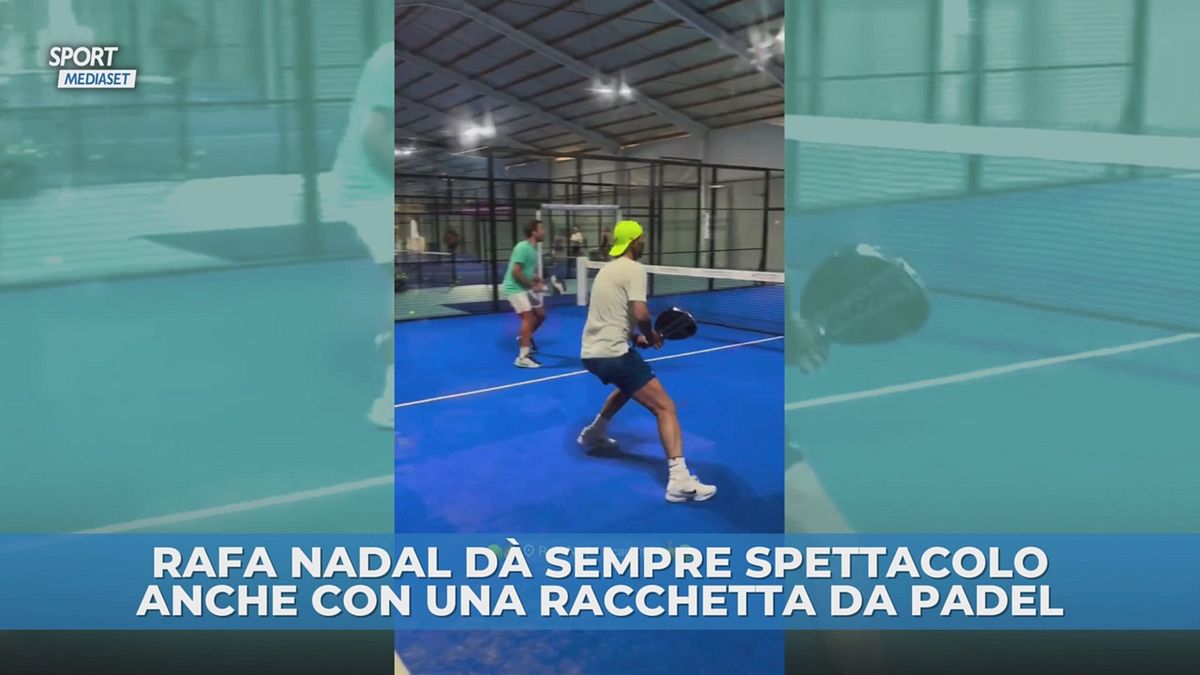 Nadal, che spettacolo anche a Padel