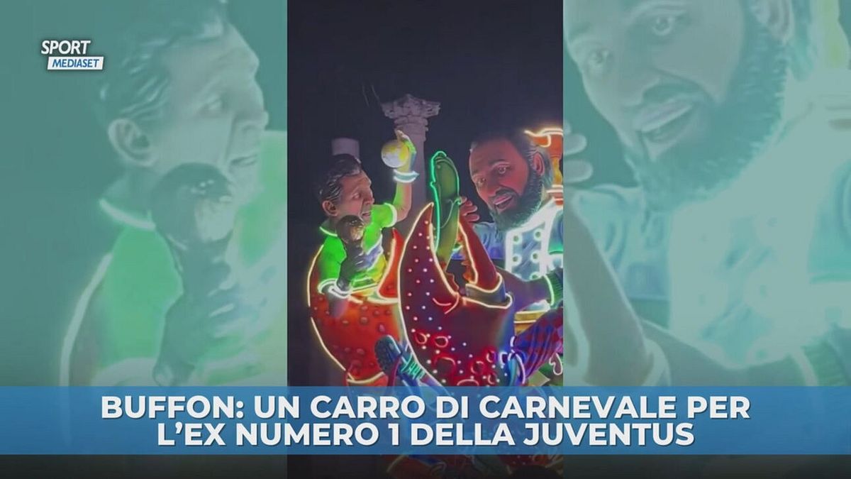 Buffon: un carro di carnevale per l'ex numero 1 della Juventus